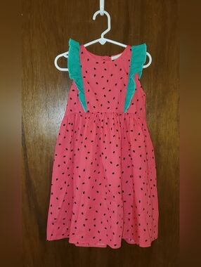 Emma & Elsa Cotton Watermelon Dress Sz 5